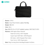 Torba za laptop Coteci MB-070 15-16 inch crna - Slika 5