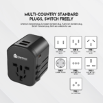 Univerzalni Multi Adapter Fantech TAC1 Power Cube 20W, PD, QC 3.0, 20W, crni - Slika 5