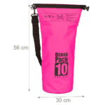 Vodootporna suva torba EL 10L pink - Slika 2