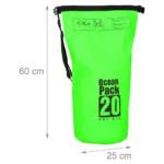 Vodootporna torba Dry Bag 20L zelena - Slika 3
