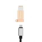 Adapter KONFULON Micro USB na iPhone lightning zlatni - Slika 2