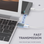Adapter LDNIO LC140 USB na Type C sivi - Slika 6