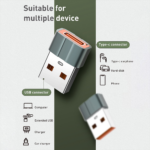 Adapter LDNIO LC150 Type C na USB sivi - Slika 4