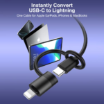 Adapter LDNIO LC270 Lightning na Type C zlatni - Slika 4