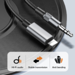 Adapter LDNIO LSY81i iPhone Lightning na 3.5mm muski beli 1m - Slika 2