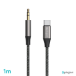 Adapter Pluginn 3.5mm na Type C 1m crni - Slika 2