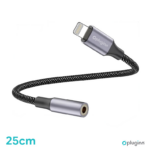 Adapter Pluginn AUX Z na Lightning 0.25m crni - Slika 2