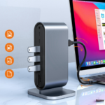 Adapter Type C na LAN Gb, SD card, TF, PD, Type C, 4xUSB 3.0, Audio, HDMI i VGA 12 u 1 sa postoljem - Slika 6