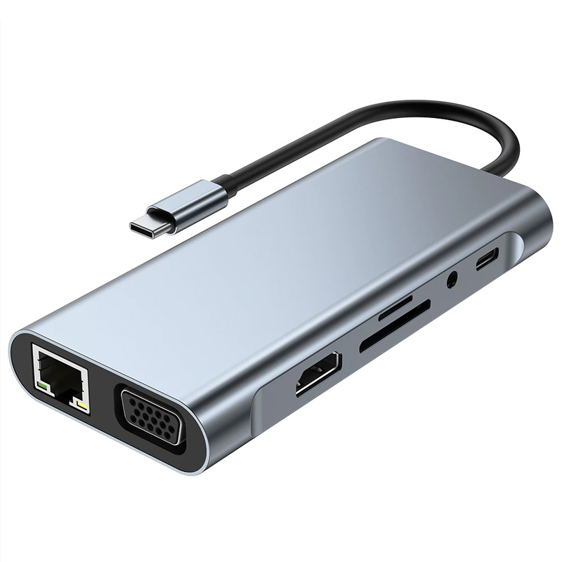 adapter-type-c-na-lan-gb-sd-card-tf-type-c-3xusb-30-audio-hdmi-i-vga-10-u-1-20cm-kabl-194190-299531.png Adapter Type C na LAN Gb, SD card, TF, Type C, 3xUSB 3.0, Audio, HDMI i VGA 10 u 1 20cm kabl - Slika 1