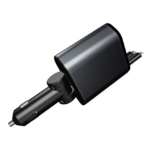 Auto punjac C1 4u1 PD 3A, USB 2.4A 120W (total) sa Type C/lightning kablom tamno sivi - Slika 2
