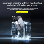 Auto punjac C1 4u1 PD 3A, USB 2.4A 120W (total) sa Type C/lightning kablom tamno sivi - Slika 11