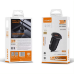 Auto punjac LDNIO C105, QC3.0, 30W USB Lightning crni - Slika 6