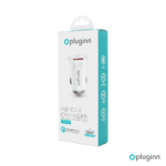Auto punjac Pluginn PI-21S, PD 20W, QC 3.0 18W, sa lightning kablom beli - Slika 3
