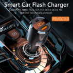 Auto punjac Super Charger PD 65W/USB 18W bez kabla - Slika 7