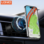Auto stalak za ventilaciju LDNIO MA23 15W Wireless magnetic crni - Slika 9