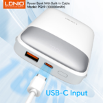 Back up baterija LDNIO PQ19 10000mAh, bela - Slika 8