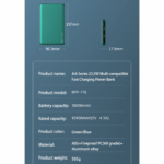 Power bank prenosiva baterija REMAX RPP-176 22.5W 30000mAh plava - Slika 8