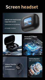 Bluetooth slusalice A16 Mini Pro sa AI prevodiocem crne - Slika 4
