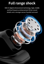 Bluetooth slusalice A16 Mini Pro sa AI prevodiocem crne - Slika 7