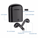 Bluetooth slusalice Airpods i7s TWS crne HQ - Slika 2