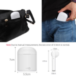 Bluetooth slusalice Airpods i7s TWS crne HQ - Slika 4