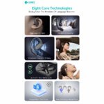 Bluetooth slusalice Coteci MS-027 sa AI prevodiocem bez - Slika 2