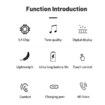 Bluetooth slusalice EL SK37 crne HQ - Slika 6