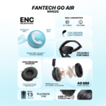 Bluetooth slusalice Fantech GO Air WH02S crne - Slika 6