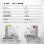 Bluetooth slusalice Fantech TX-3 Groove Aurora crne - Slika 12