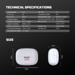 Bluetooth slusalice Fantech TX4 Mithril ANC Super Maxfit sive - Slika 11