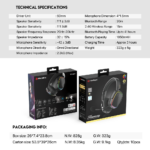 Bluetooth slusalice Fantech WHG02 Harmony crne - Slika 14