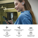 Bluetooth slusalice HONOR CHOICE earbuds X7i bele - Slika 4