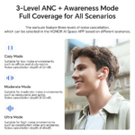 Bluetooth slusalice HONOR CHOICE earbuds X7i bele - Slika 9