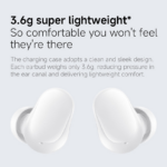 Bluetooth slusalice Xiaomi Redmi Buds 6 Play bele - Slika 8