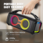 Bluetooth zvucnik BKK-B90 2x30W crni - Slika 8