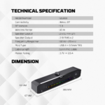 Bluetooth zvucnik Fantech GS303 GROOVE BAR crni - Slika 10