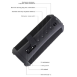 Bluetooth zvucnik Kisonli Q5S crni - Slika 6