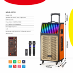 Bluetooth zvucnik NDR-112R 80w narandzasti - Slika 6