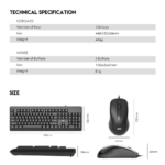 Combo mis i tastatura Fantech GO KM-103 crni - Slika 10