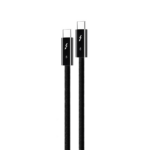 Data kabl Coteci Thunderbolt OF-066 120Gbps 240W 4k PD Type C na Type C crni 0.3m