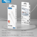 Data kabl KONFULON DC63, 3A, USB na micro USB beli 1m - Slika 4