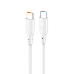 Data kabl KONFULON DC67, 60W, Type C na Type C beli 1m