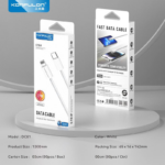 Data kabl KONFULON DC81 27W Type C na iPhone lightning beli 1m - Slika 5