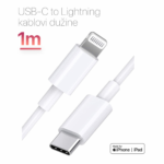 Data kabl L za iPhone 11-14 Type C na Lightning beli 1m - Slika 3