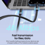 Data kabl LDNIO LC241i 30W Fast Automatic Power OFF Type C na iPhone lightning crni 1m - Slika 6