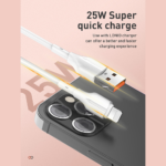 Data kabl LDNIO LS841 25W Fast iPhone lightning beli 1m - Slika 6