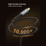 Data kabl LDNIO TC11c, USB 4.0, PD3.1, 240W, 40Gbps, 8K 60Hz PD na Type C crni 1m - Slika 7