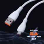 Data kabl micro USB XF-100 5A 1m beli - Slika 2
