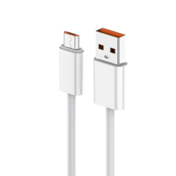 Data kabl Pluginn fast 25W USB na micro USB beli 1m