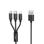Data kabl REMAX Gition RC-131 3u1 za iPhone Lightning/Micro USB/Type C crni 1m
